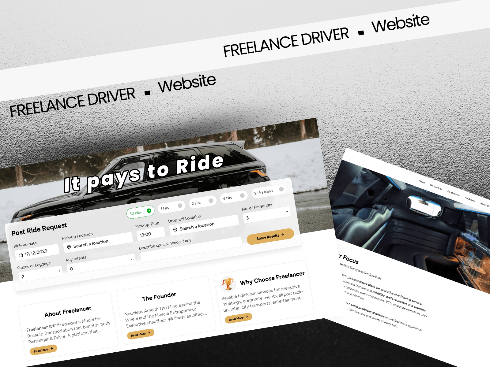 Freelance Driver Website Development Sample 2 | CANWS