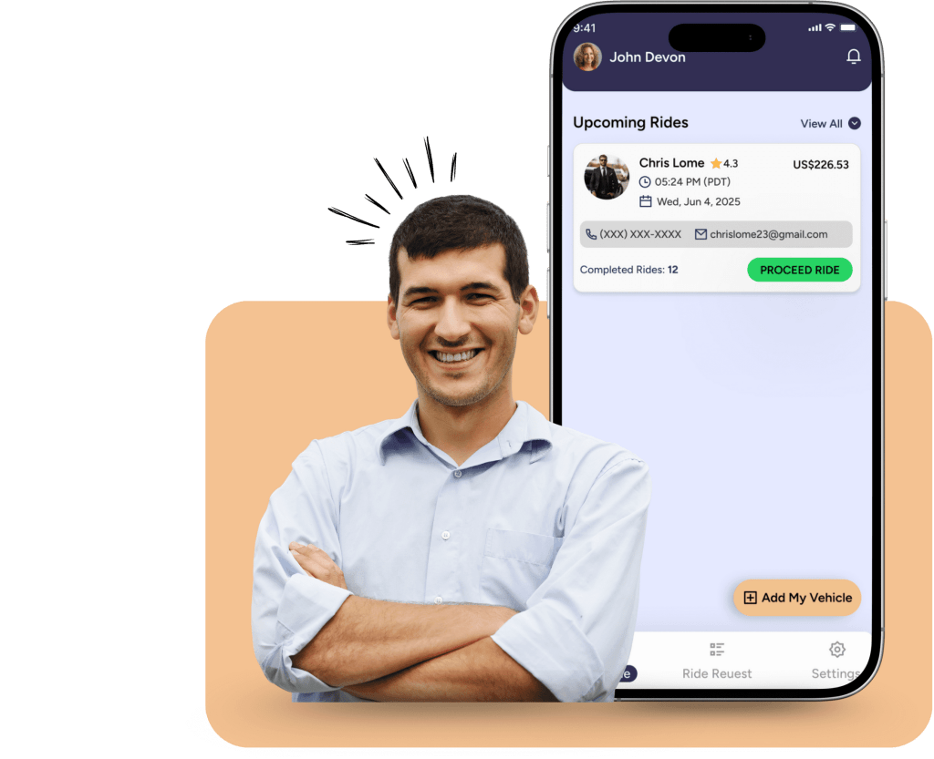 Driver Pannel Cab Booking Application Services | CANWS