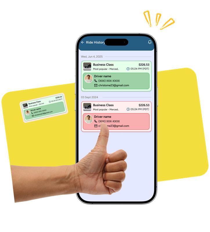 Cab Booking Application Services With Ride History | CANWS