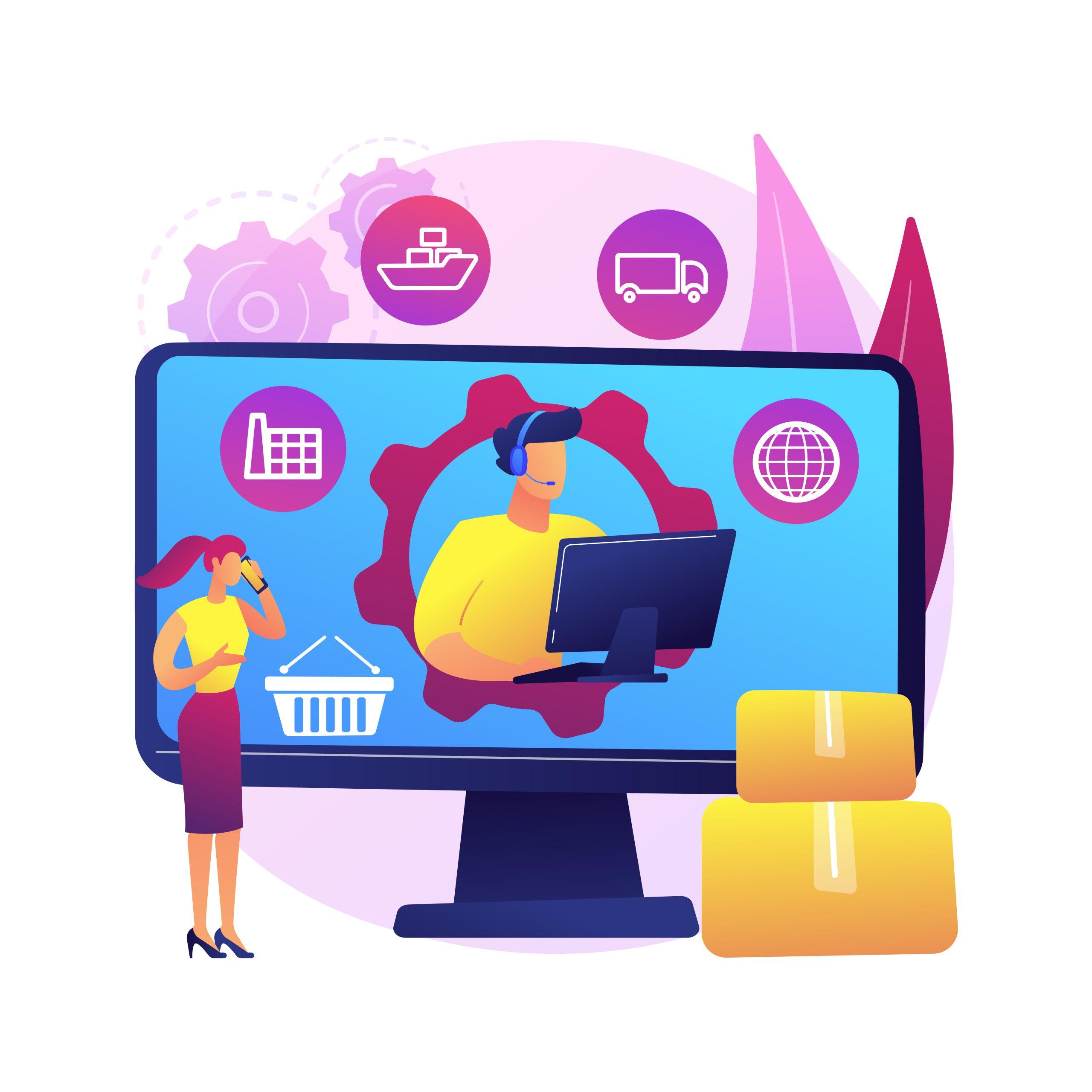 E-Commerce Store Handling Process Explained Graphics | CANWS