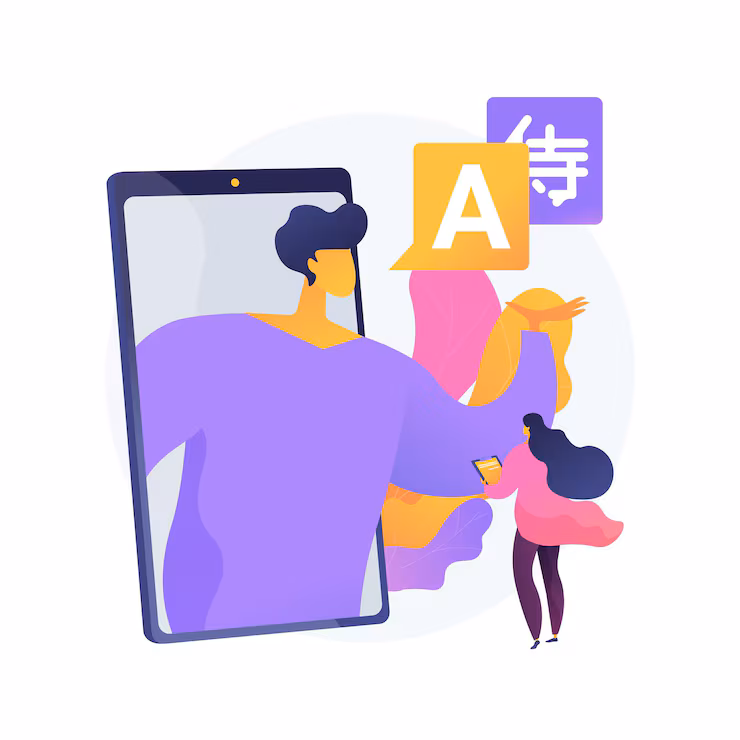 Online Language Tutorial App Development Concept By CANWS