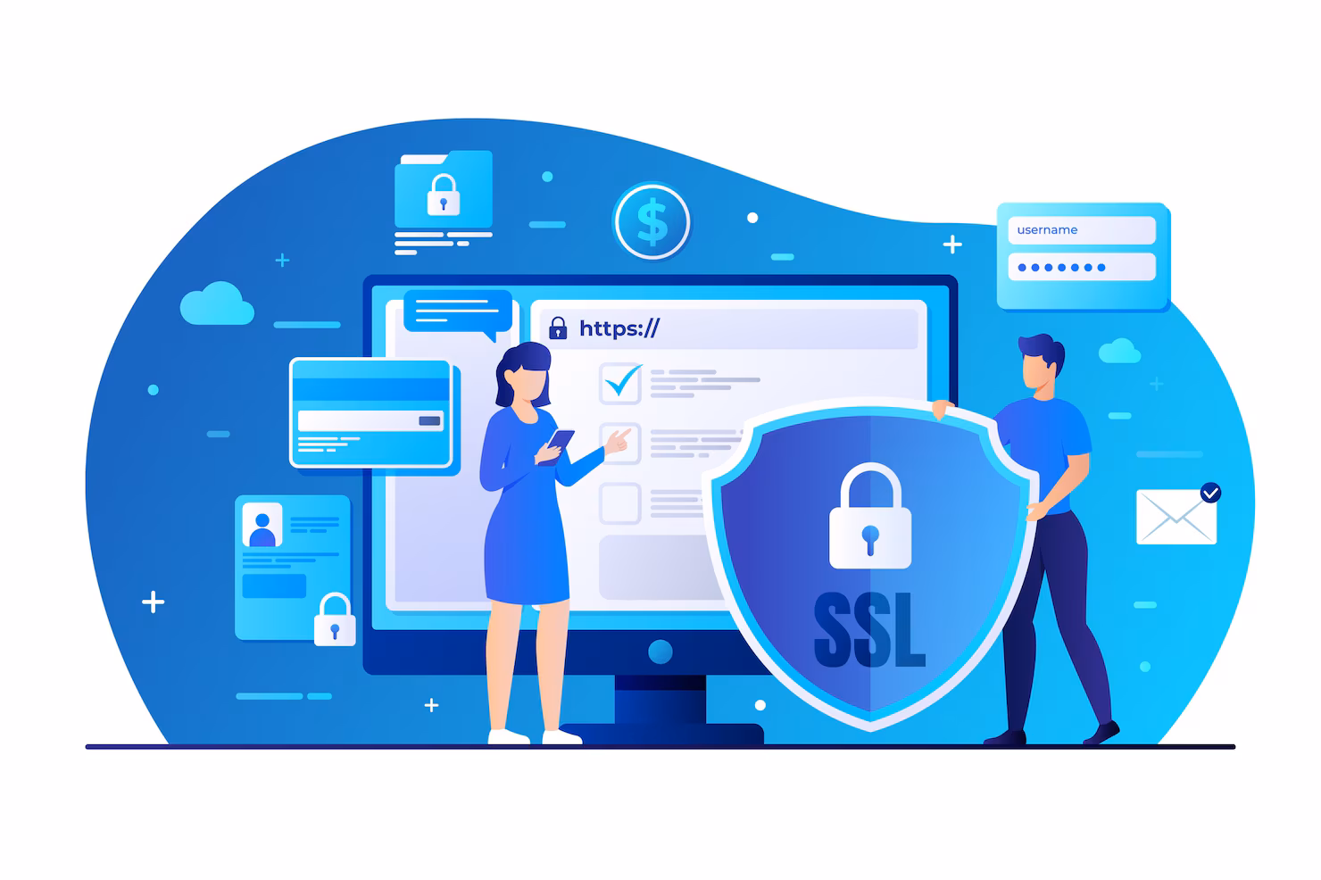 HTTPS SSL Certificate Security Cocept | Graphics | CANWS